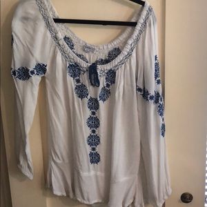 Off the shoulder blouse